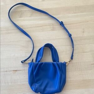 Zara Royal Blue Crossbody Tote